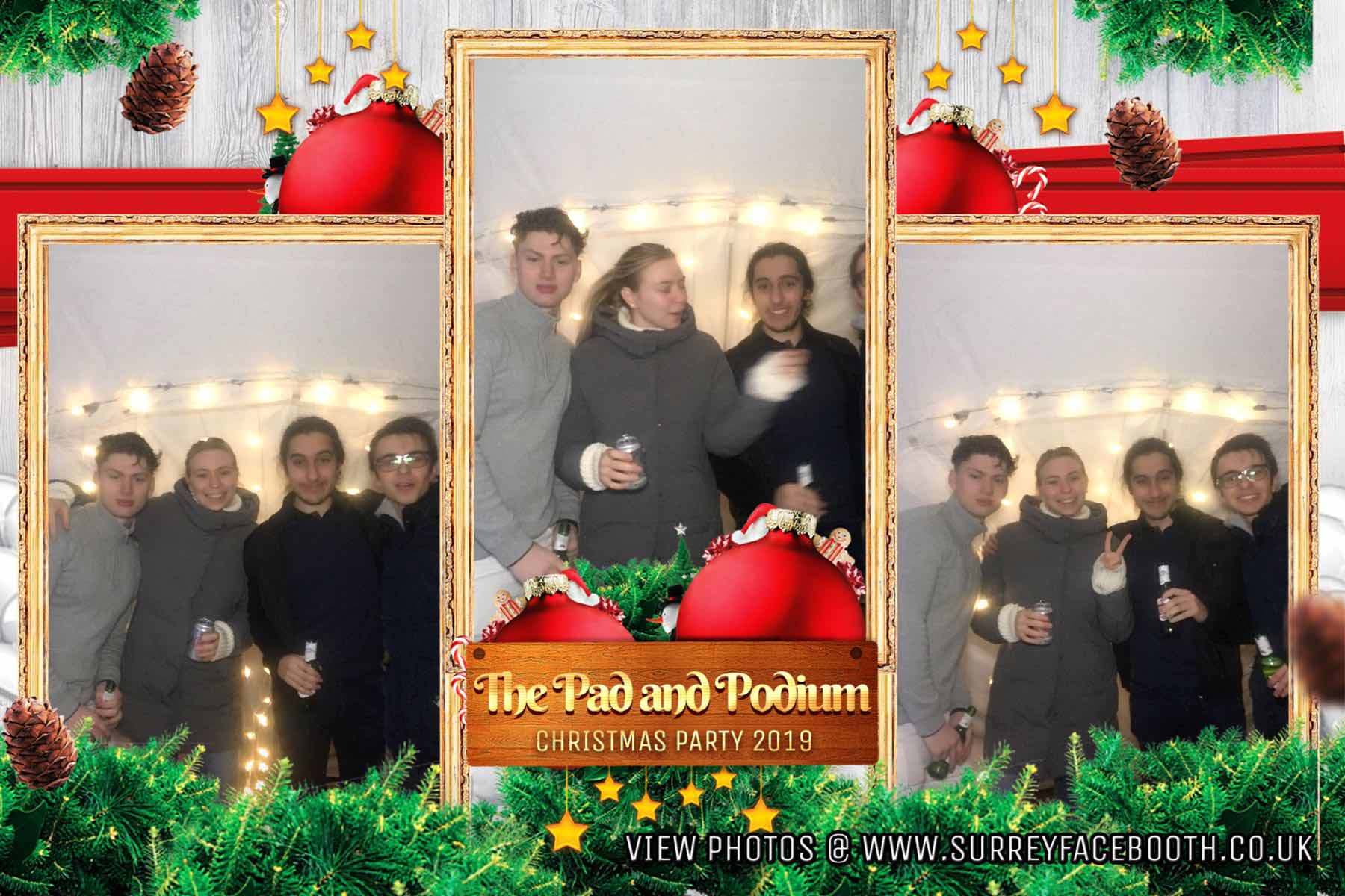 The Pad and Podium Christmas Party | View more photos from the event at galleries.surreyfacebooth.co.uk/u/Surrey-FaceBooth/The-Pad-and-Podium-Christmas-Party